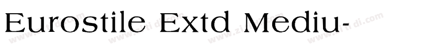 Eurostile Extd Mediu字体转换